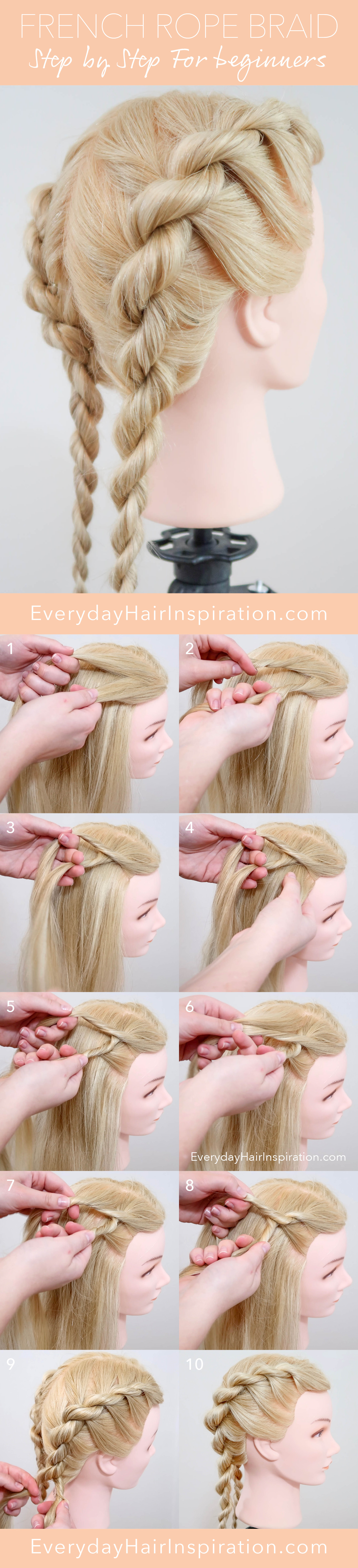 How To French Braid Step by Step For Beginners - Full Talk Through
