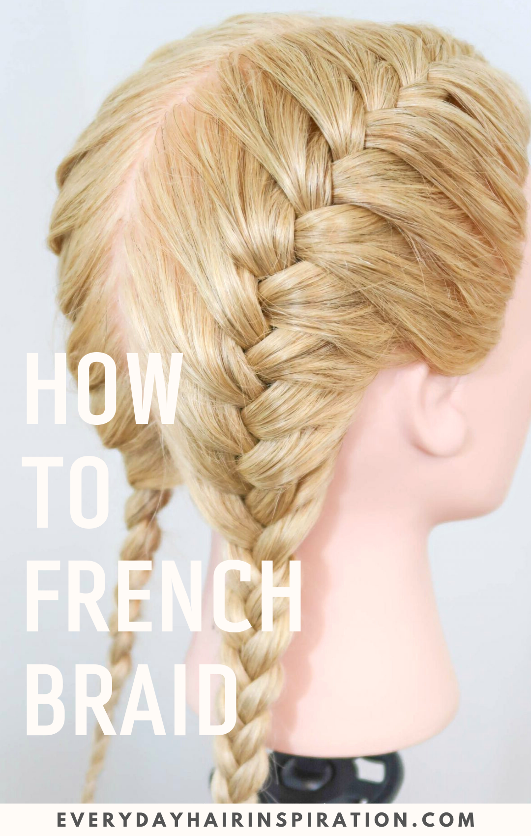 French Braid For Beginners - Easy How To Tutorial - Everyday Hair  inspiration