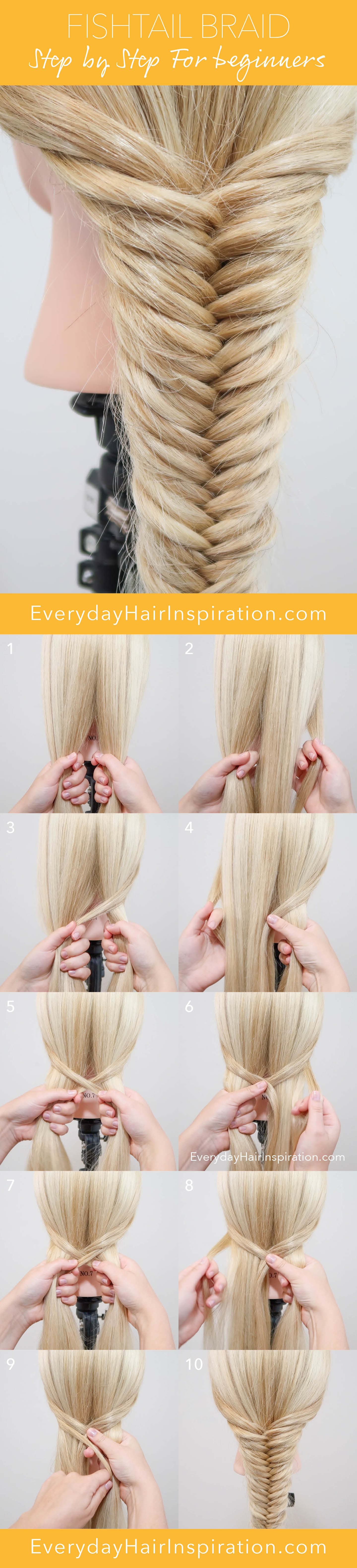 How To Fishtail Braid - Everyday Hair inspiration - FISHTAIL BRAID