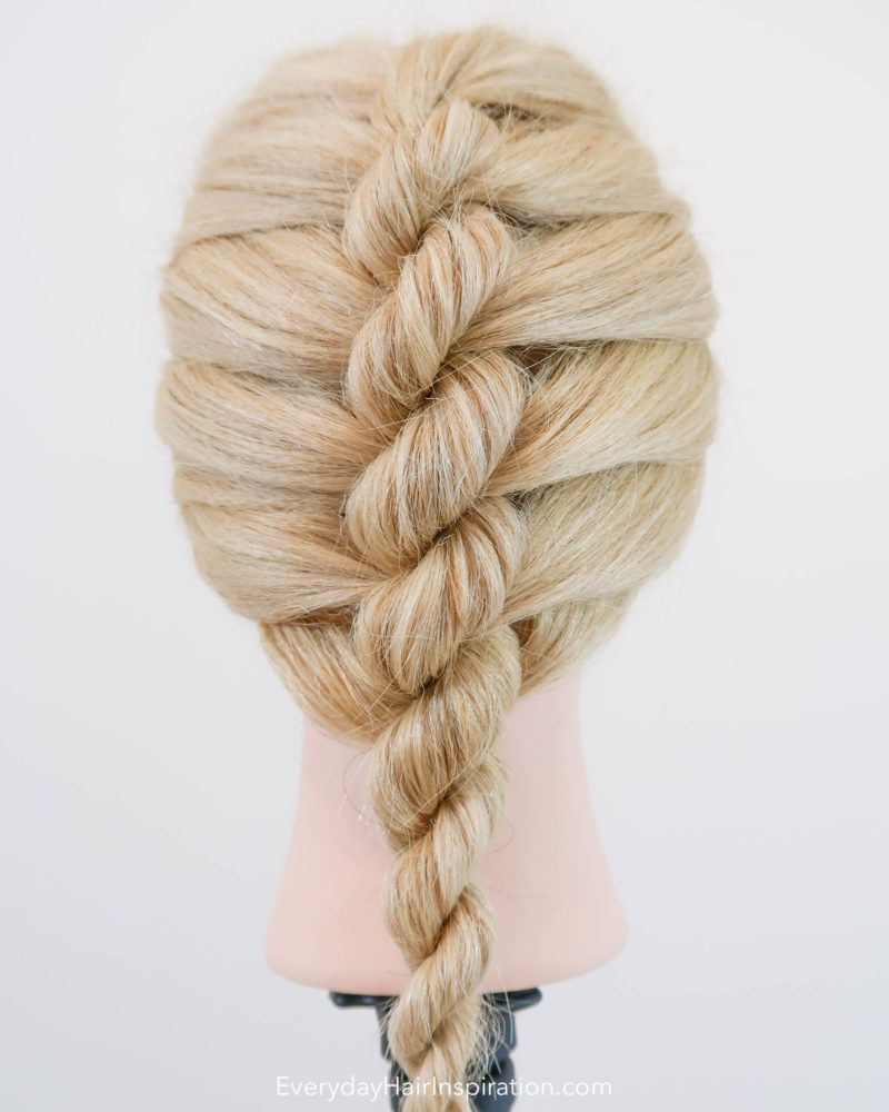 Single French Rope Braid Step By Step Everyday Hair Inspiration 