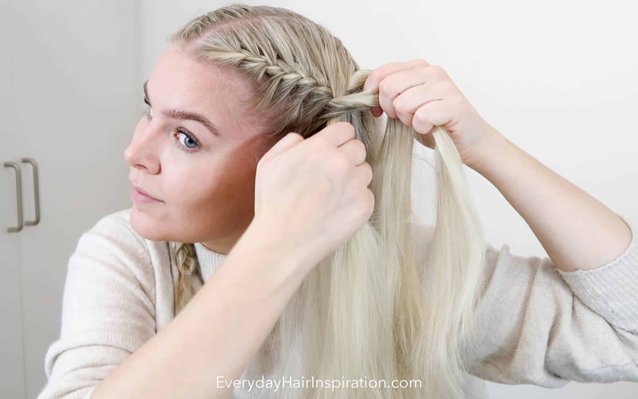 DIY Half Up Side French Braid Hairstyle – Simple-to-Follow Guide | Half braided  hairstyles, Side braid hairstyles, Diy hairstyles